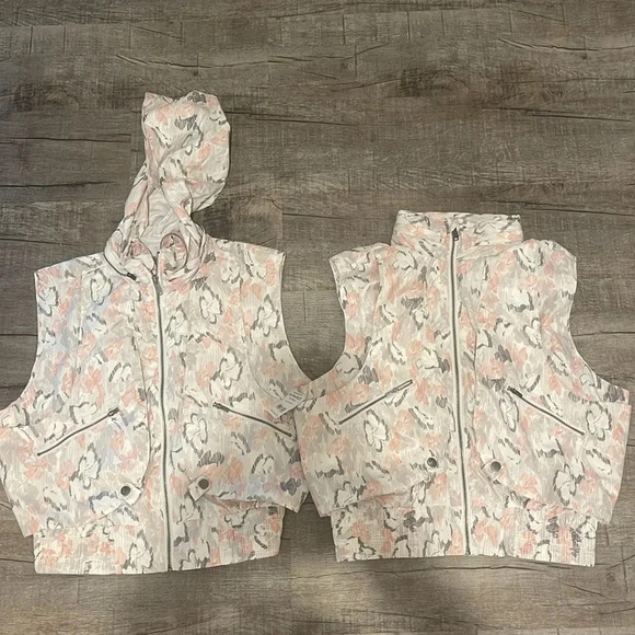 NWT!! Free People - Off The Grid Printed Vest - Pink/Grey - Small & XSmall - Picture 3 of 8